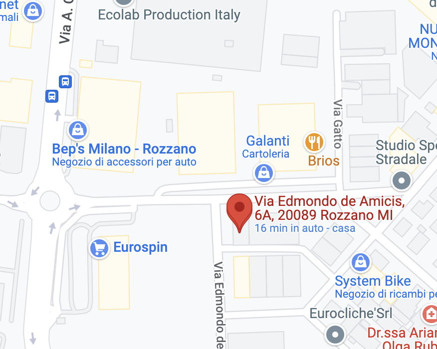 mappa del ritrovo del BonsaiBlu di Milano